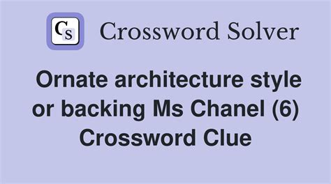 miss chanel crossword|Ms. Chanel .